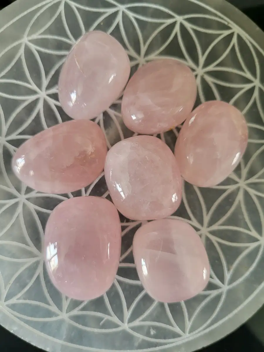 Pierre roulée quartz rose