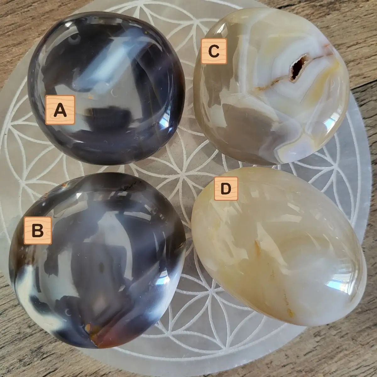 Galet Agate grise