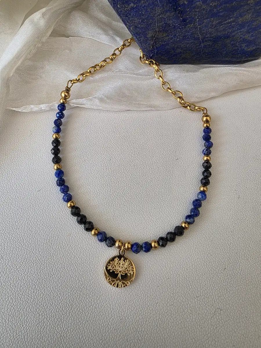 Collier Jalya spinelle & Lapis-Lazuli