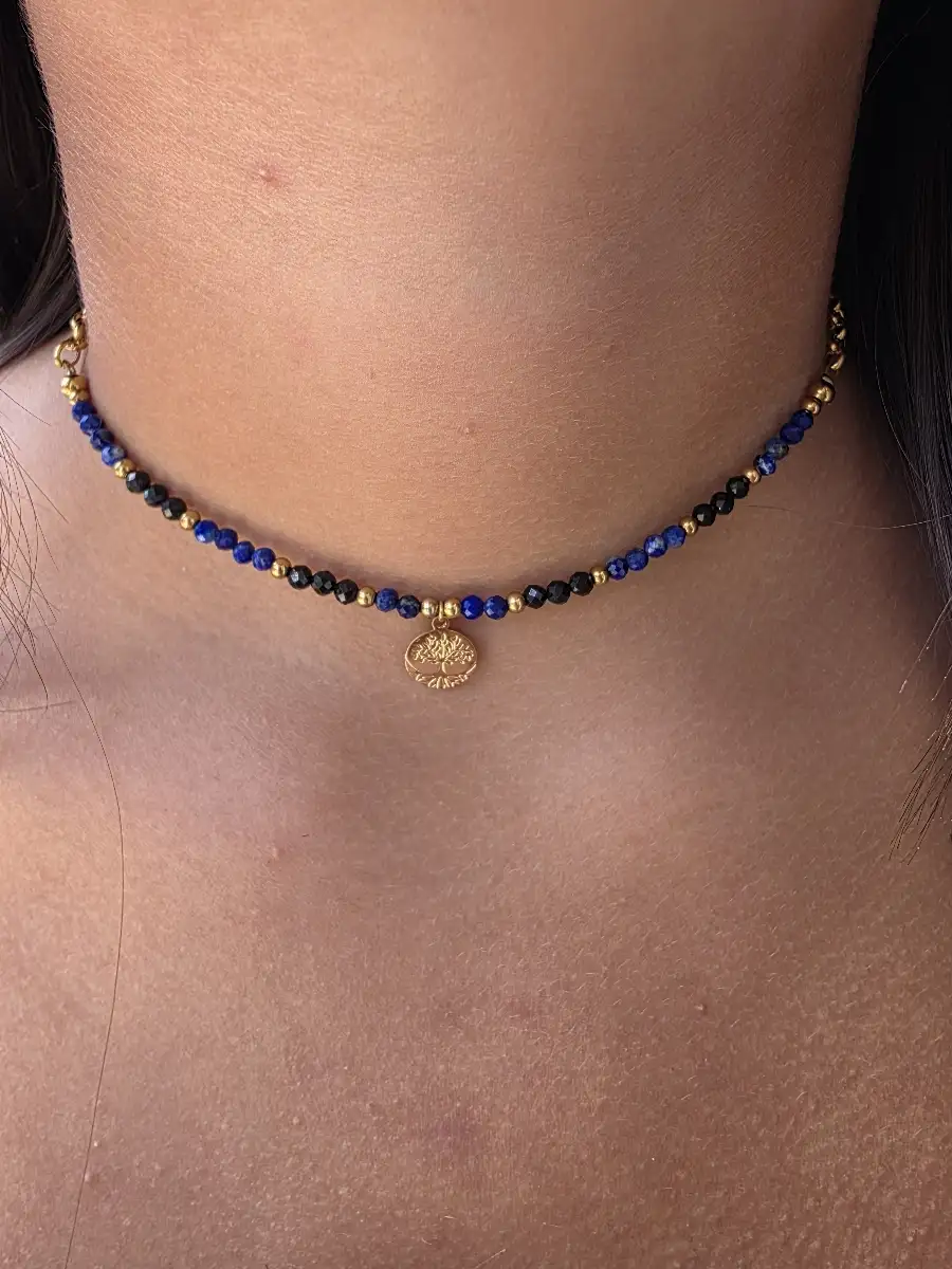 Collier Jalya spinelle & Lapis-Lazuli