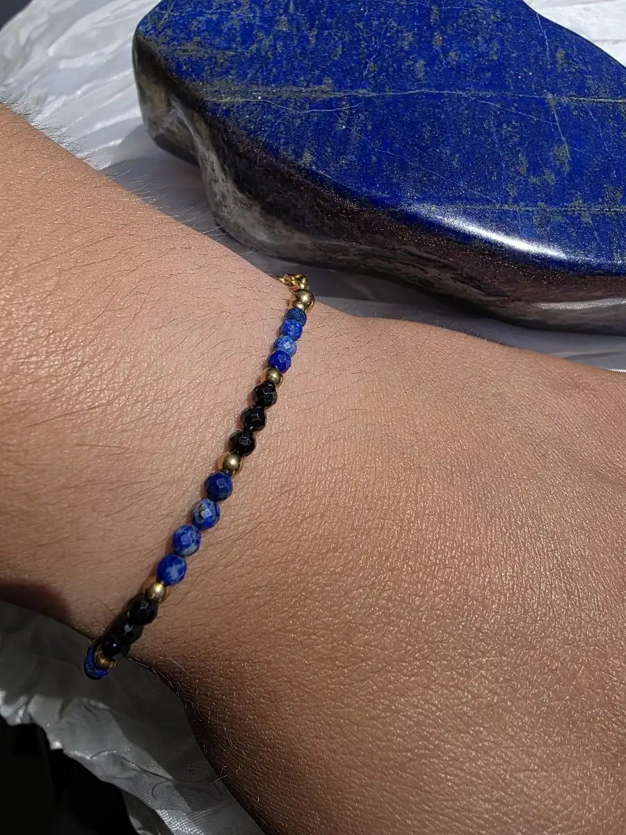 Bracelet Jalya Spinelle et Lapis-lazuli