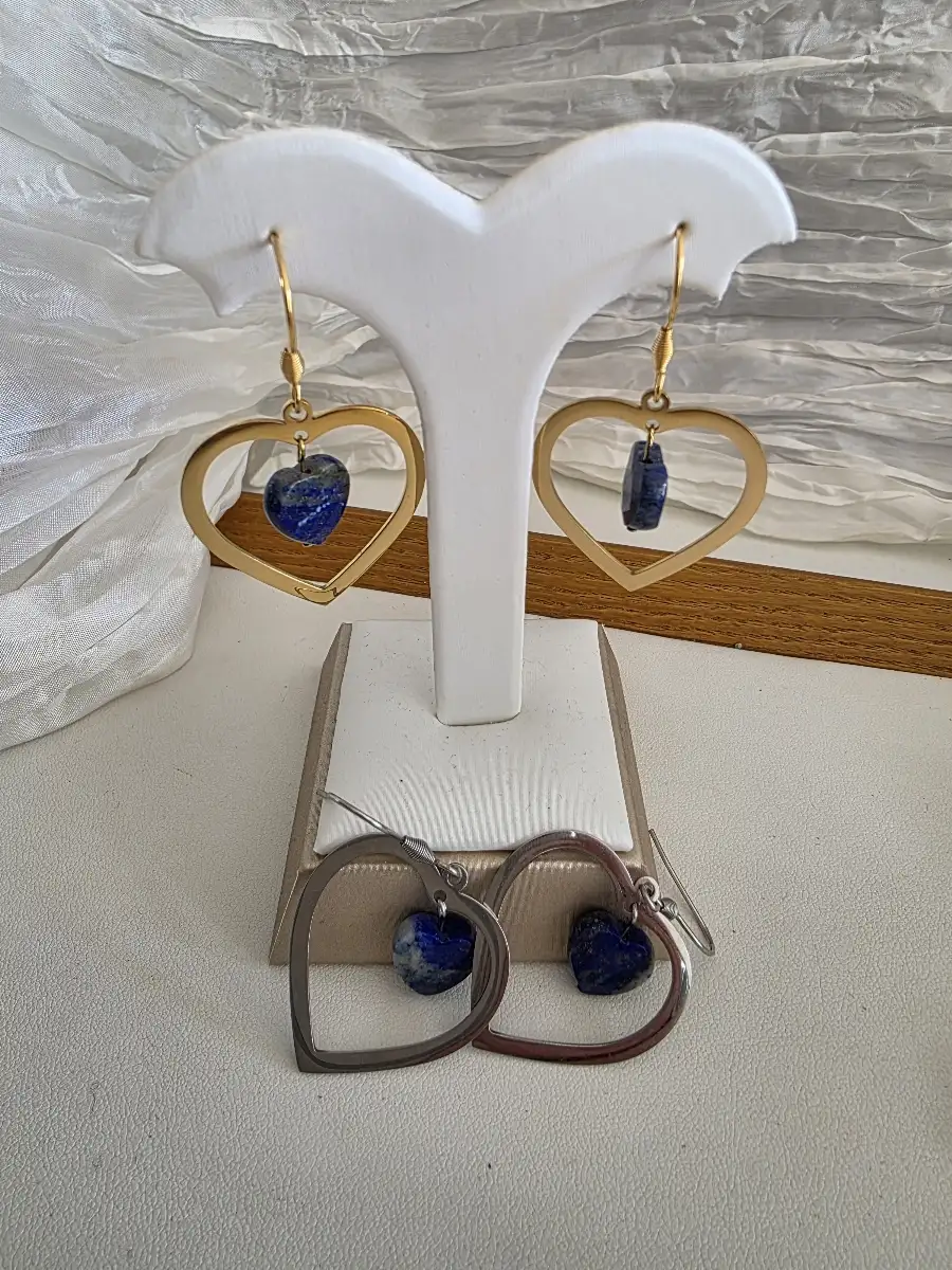 Boucles Amore en Lapis-Lazuli