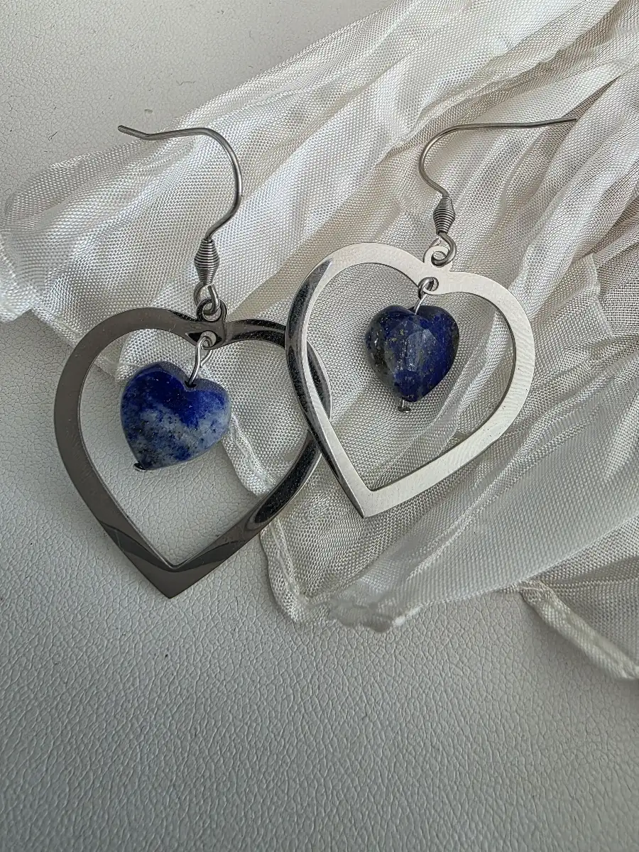 Boucles Amore en Lapis-Lazuli